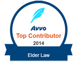 2014 Avvo top contributor for Elder Law 
